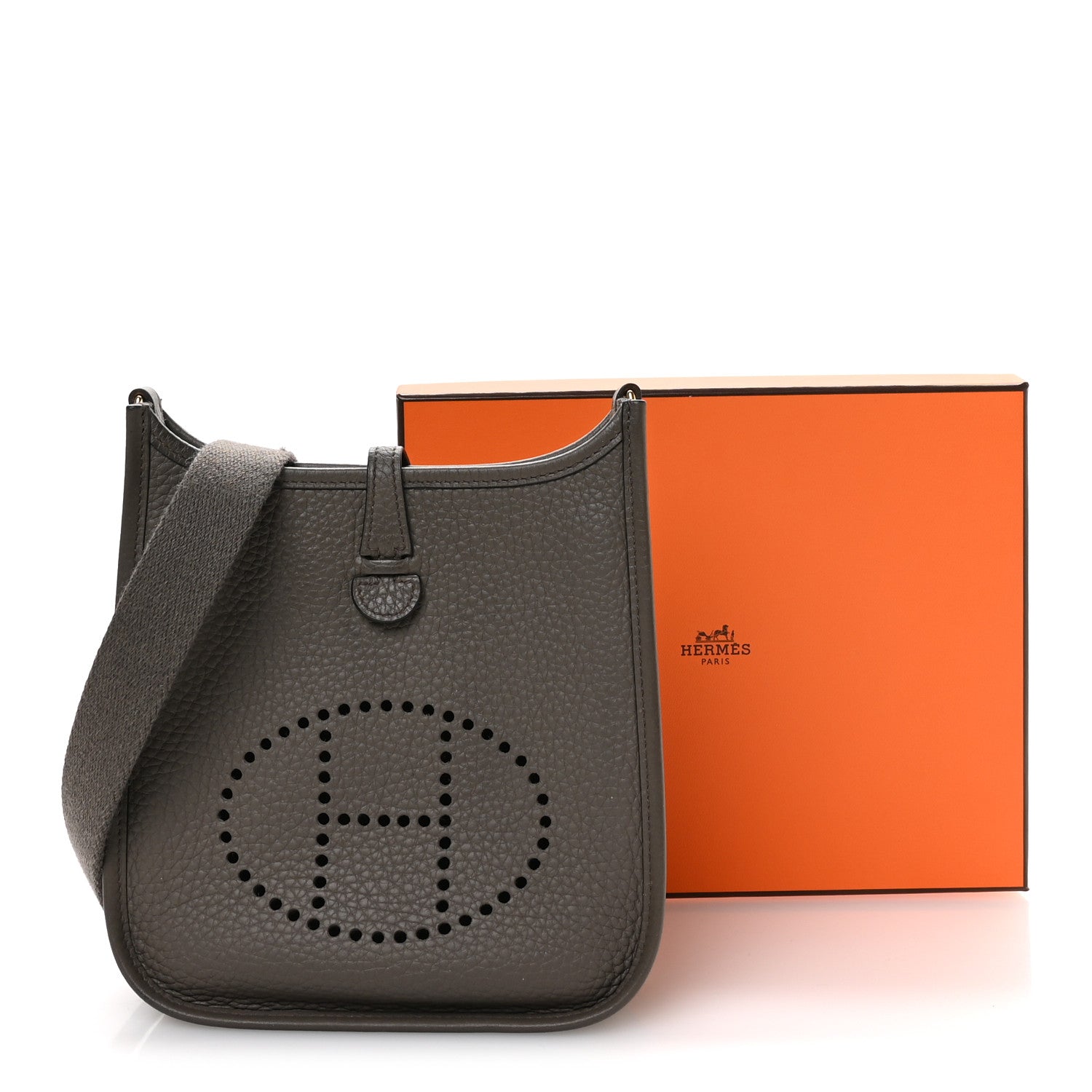 Hermes Taurillon Clemence Evelyne TPM Etain 11 of 11