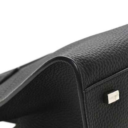 The Row Grained Calfskin Soft Margaux 10 Bag Black 8 of 11