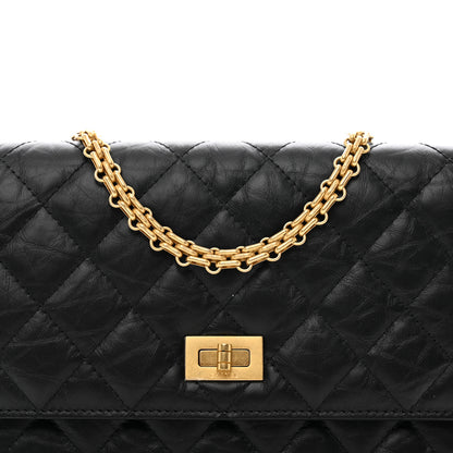 Chanel Aged Calfskin Quilted Reissue Wallet On Chain WOC Black 4 of 11