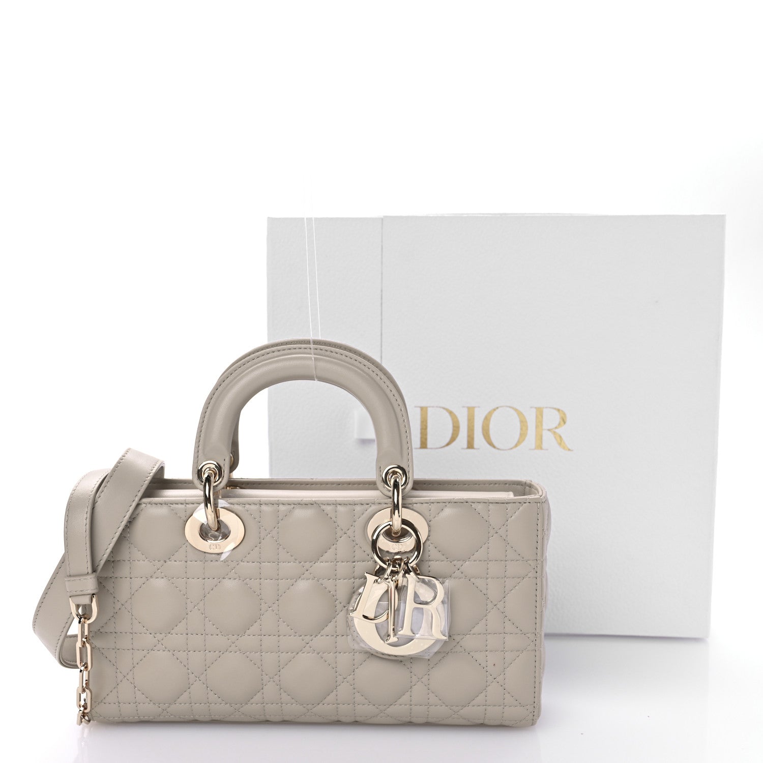 Christian Dior Lambskin Cannage Medium Lady D-Joy Sable 11 of 11