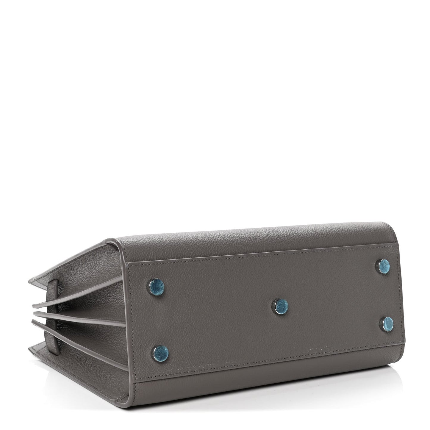Grained Calfskin Baby Sac De Jour Fog