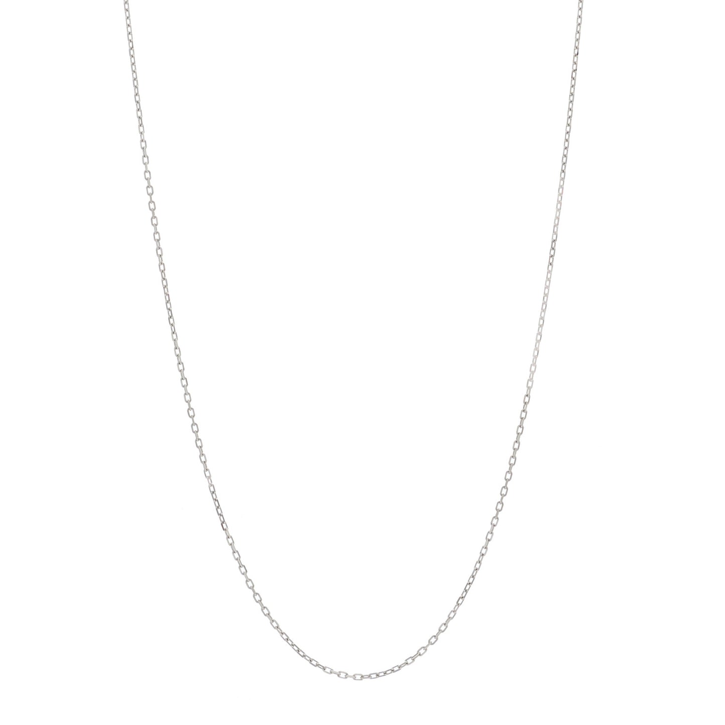 18K White Gold Chain Necklace