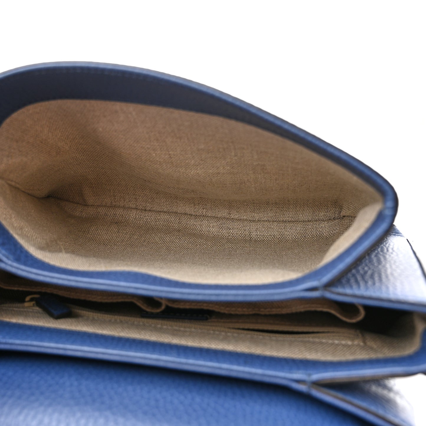 Dollar Calfskin Interlocking G Top Handle Shoulder Bag Caspian