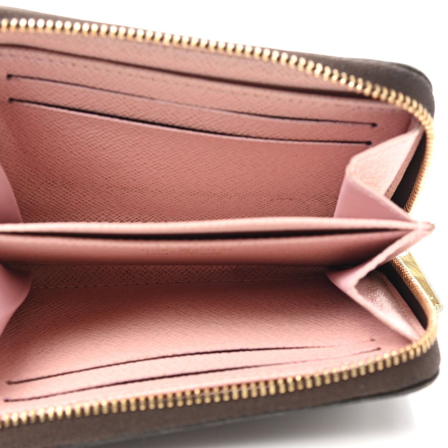 Damier Ebene Zippy Coin Purse Rose Ballerine