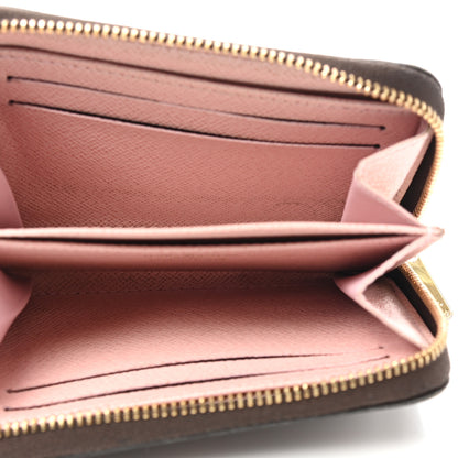 Louis Vuitton Damier Ebene Zippy Coin Purse Rose Ballerine 5 of 8