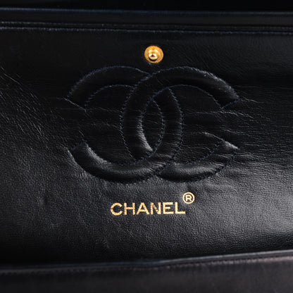 Chanel Lambskin Quilted Medium Double Flap Navy 7 of 12