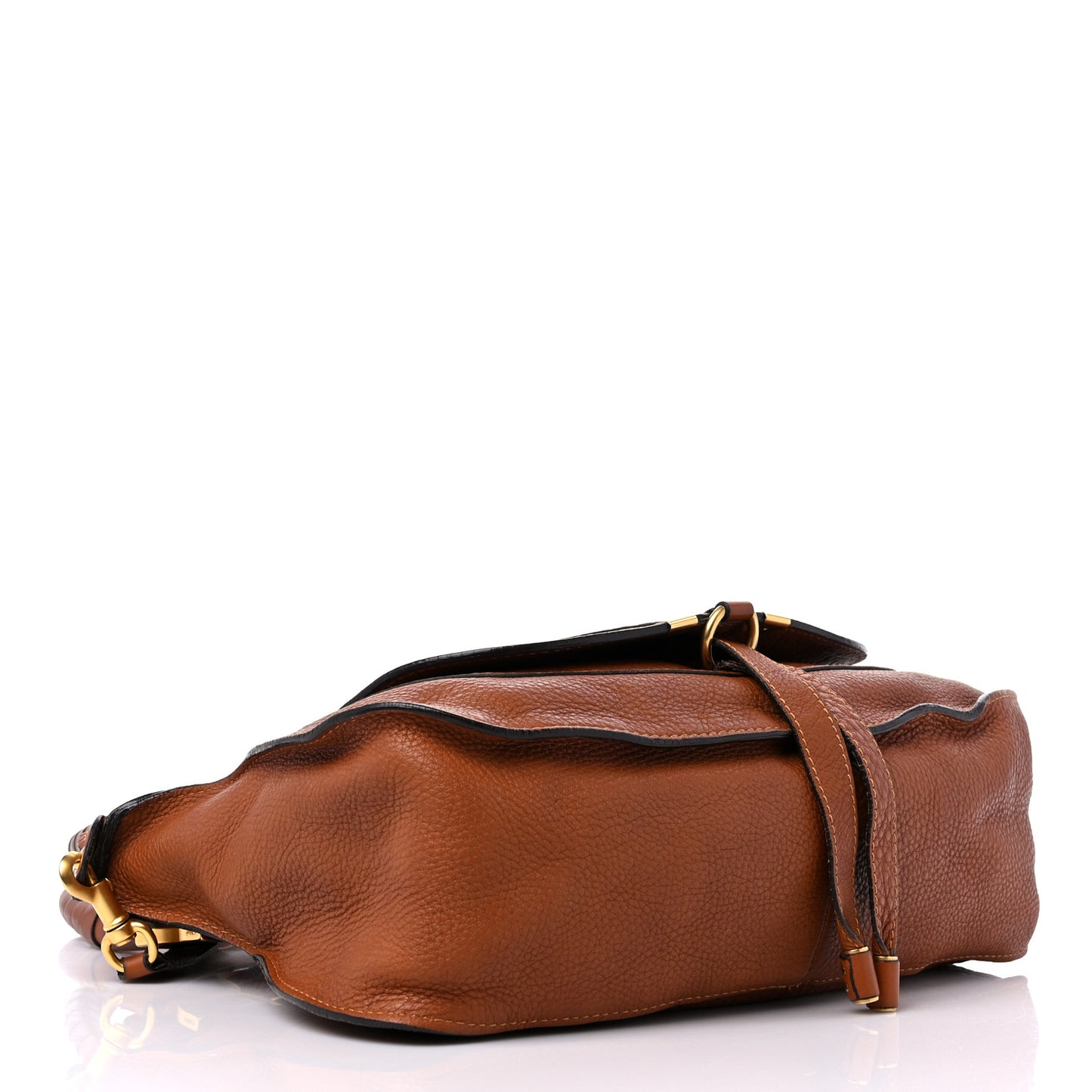 Calfskin Medium Marcie Satchel Tan