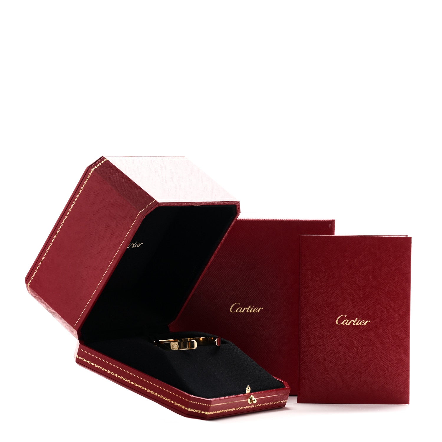 Cartier 18K Yellow Gold LOVE Cuff Bracelet 19 4 of 4