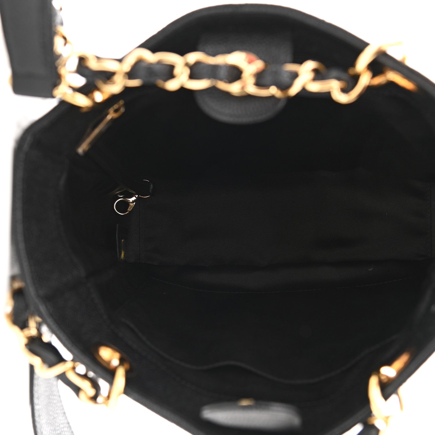 Chanel Caviar Quilted Petit Shopping Tote PST Black 5 of 10