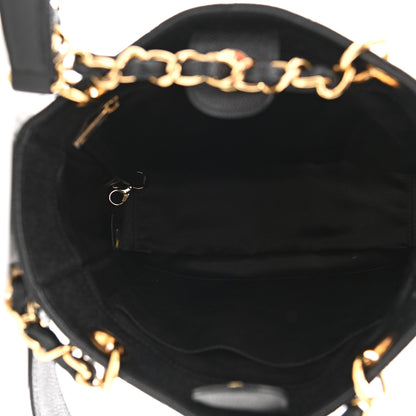 Chanel Caviar Quilted Petit Shopping Tote PST Black 5 of 10