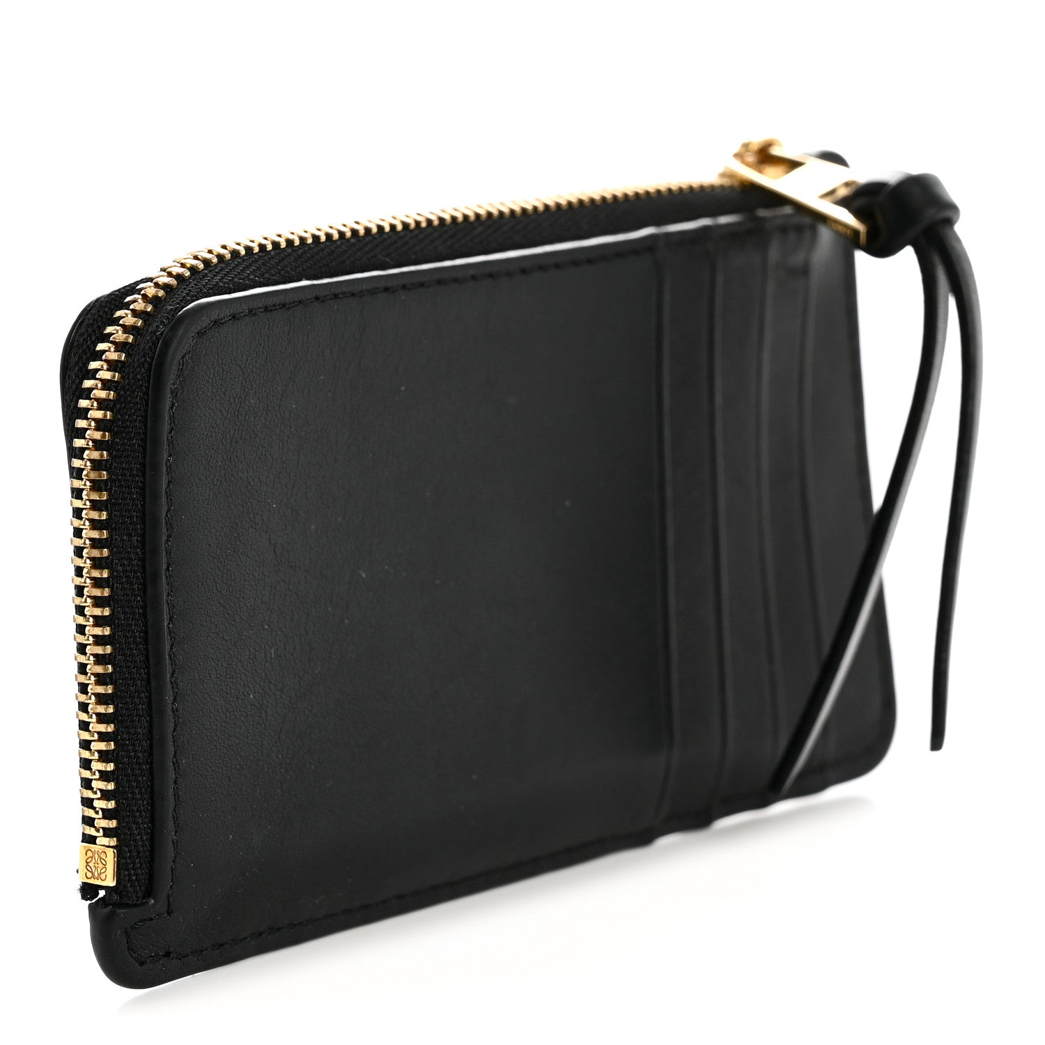 Loewe Calfskin Logo Coin Card Holder Black 3 of 7
