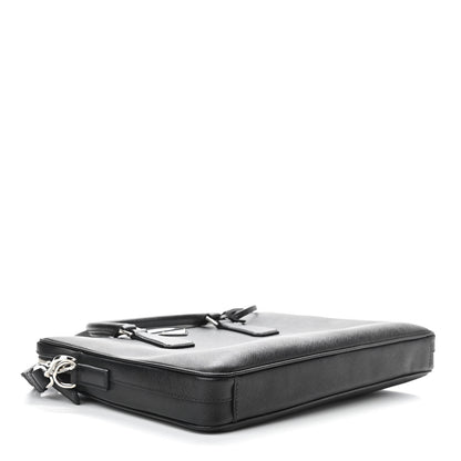 Prada Saffiano Travel Briefcase Black 4 of 9