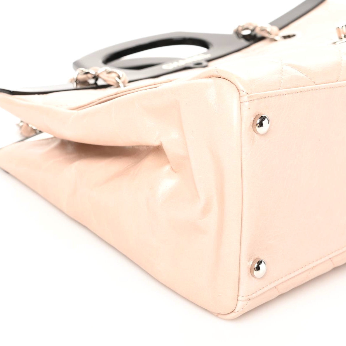 Chanel Glazed Calfskin Quilted Large CC Delivery Tote Light Pink 6 of 9