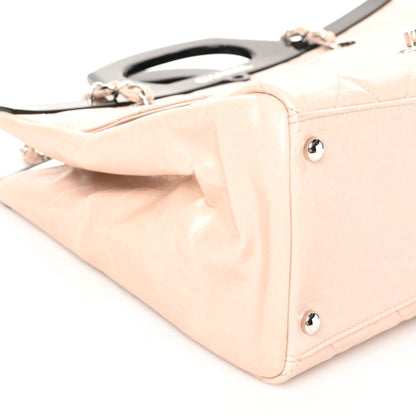 Chanel Glazed Calfskin Quilted Large CC Delivery Tote Light Pink 6 of 9