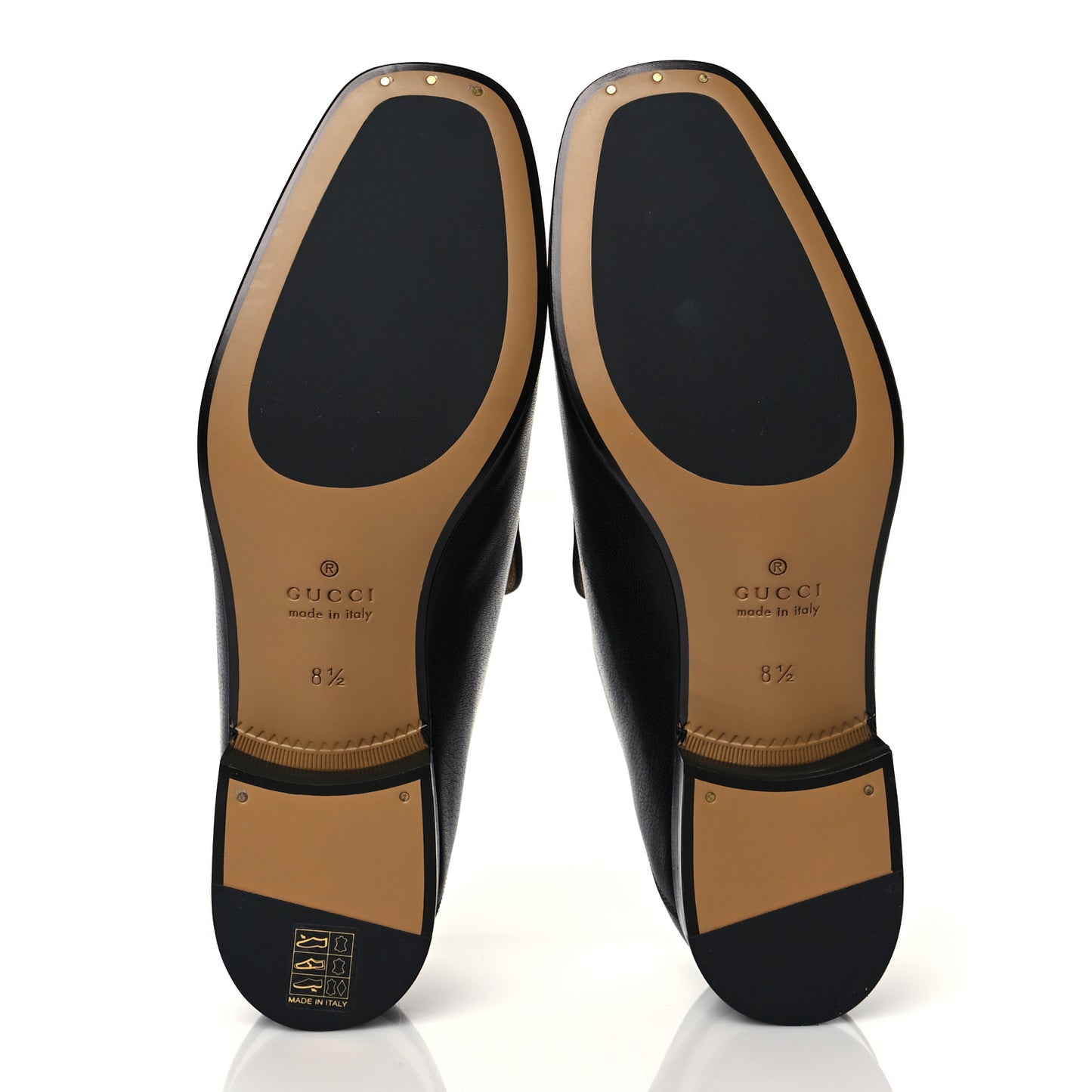 Goatskin Mens Horsebit Loafers 8.5 Black