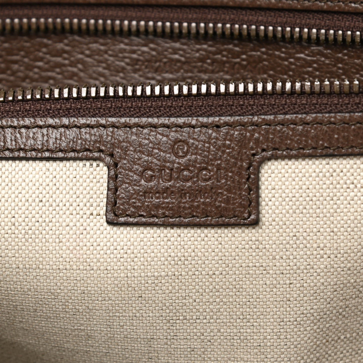 GG Supreme Monogram Textured Dollar Calfskin Web Medium Ophidia Carry-On Duffle Bag Beige Ebony New Acero