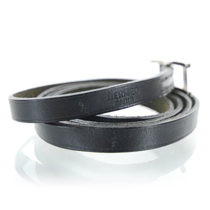 Hermes Chamonix Hapi Triple Tour Wrap Bracelet Black 3 of 5