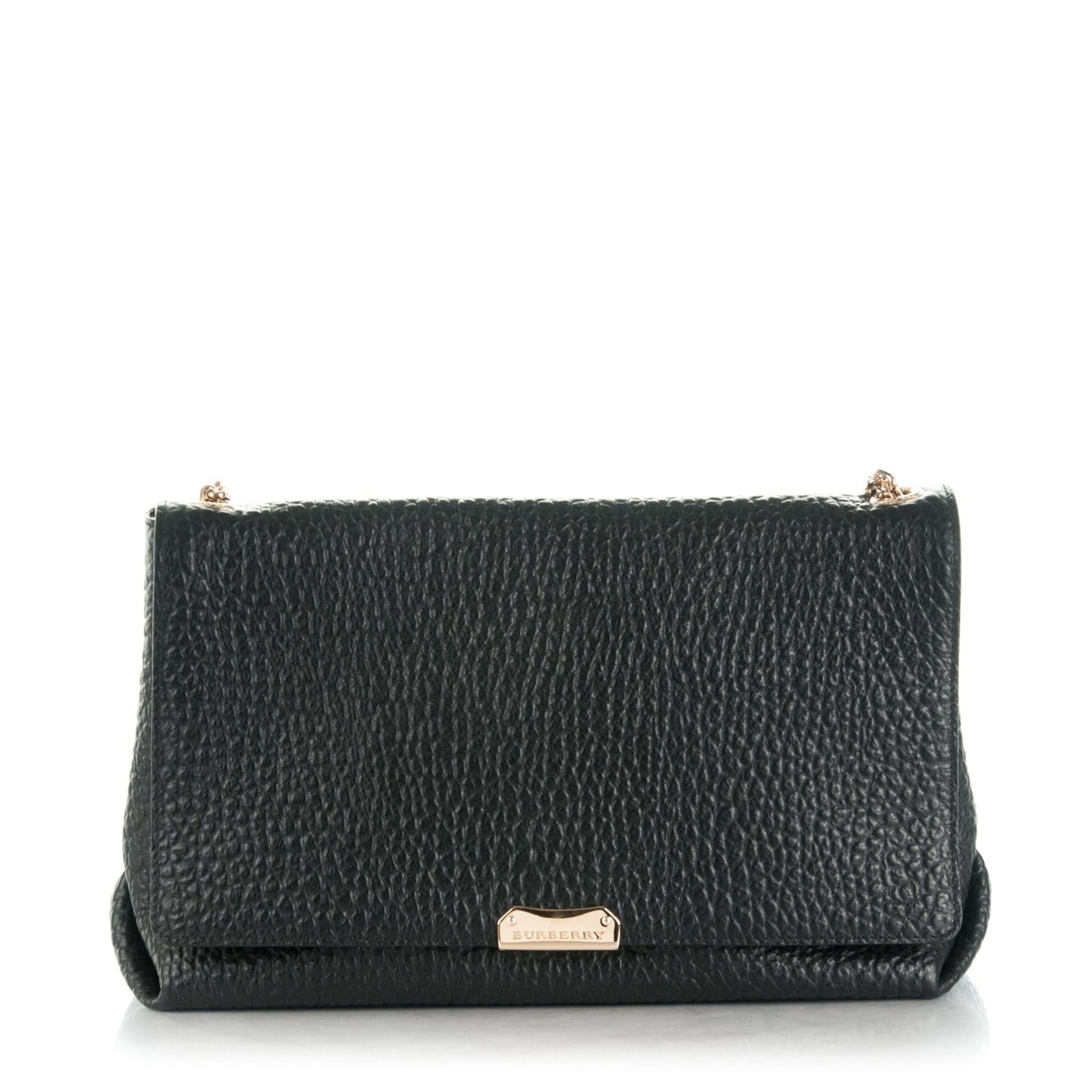 Signature Grain Large Mildenhall Shoulder Bag Black