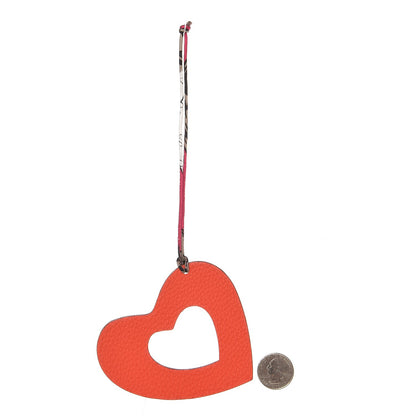 Hermes Togo Epsom Petit H Heart Bag Charm 2 of 3