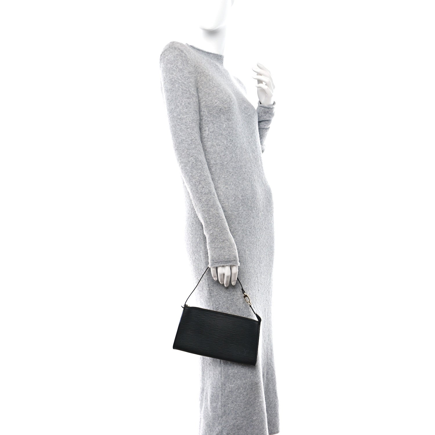 Louis Vuitton Epi Pochette Accessories 24 Black 2 of 10