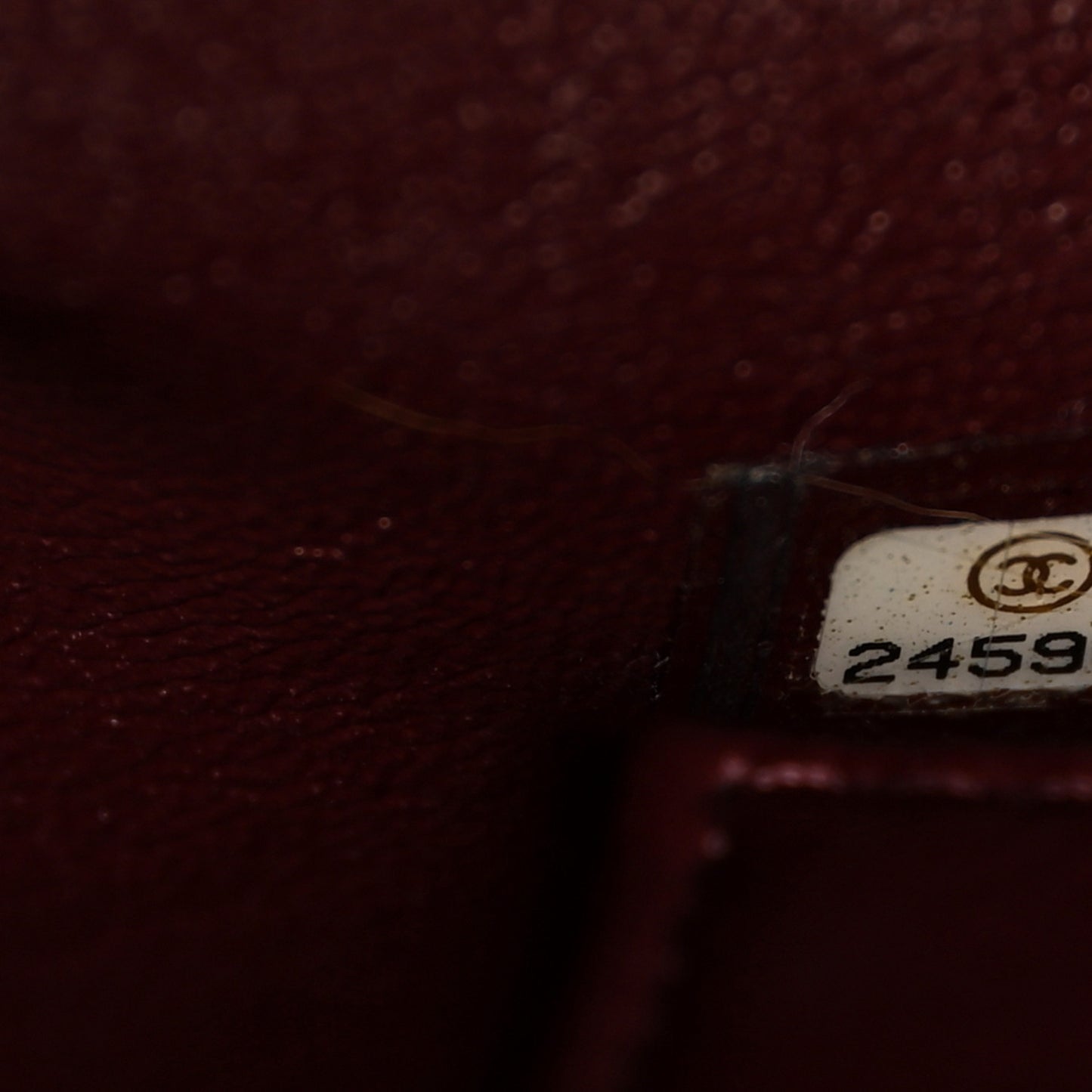 Caviar Lizard Quilted Medium Coco Handle Flap Burgundy