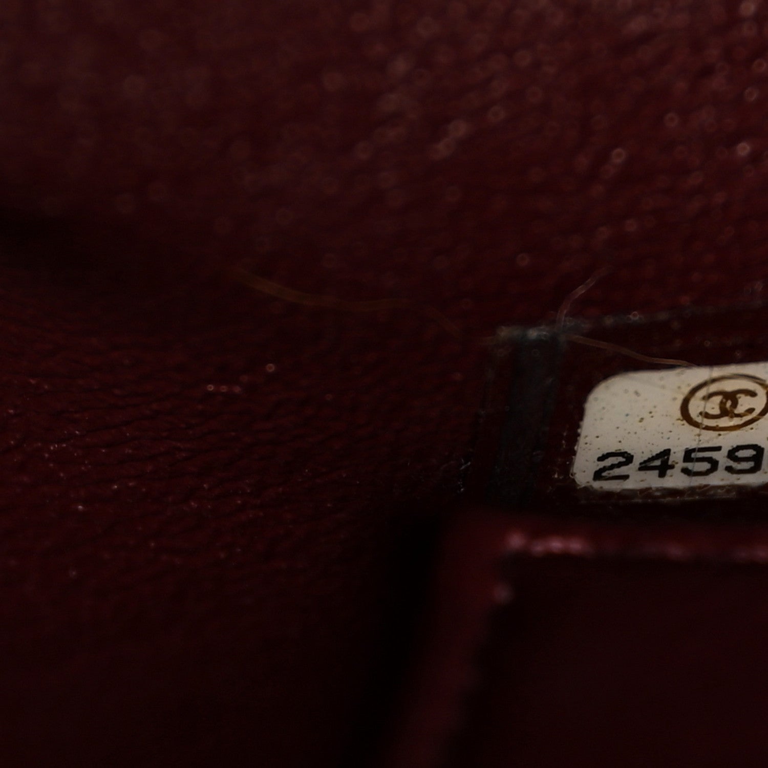 Chanel Caviar Lizard Quilted Medium Coco Handle Flap Burgundy 8 of 11