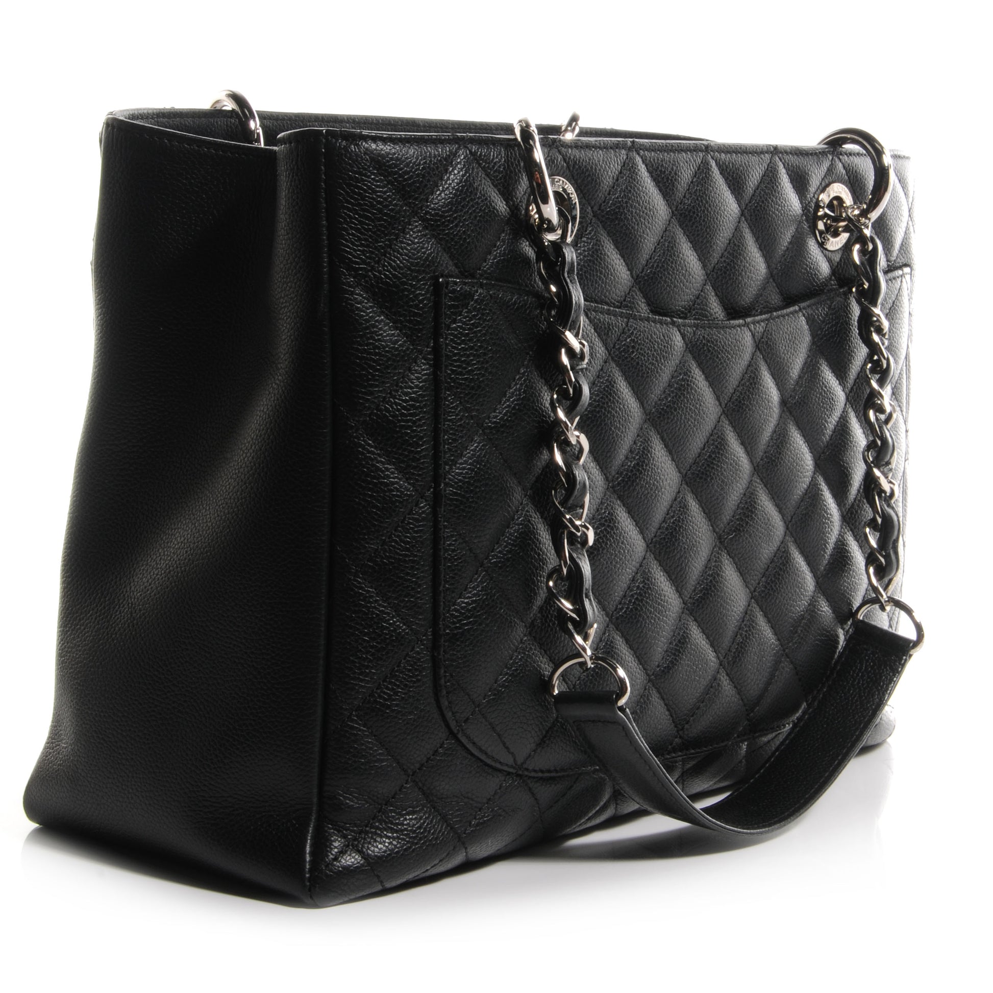 Chanel Caviar Grand Shopping Tote GST Black 3 of 9