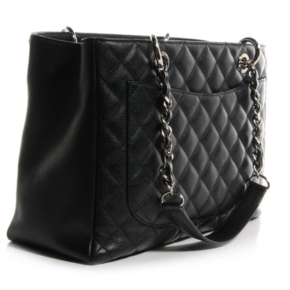Chanel Caviar Grand Shopping Tote GST Black 3 of 9