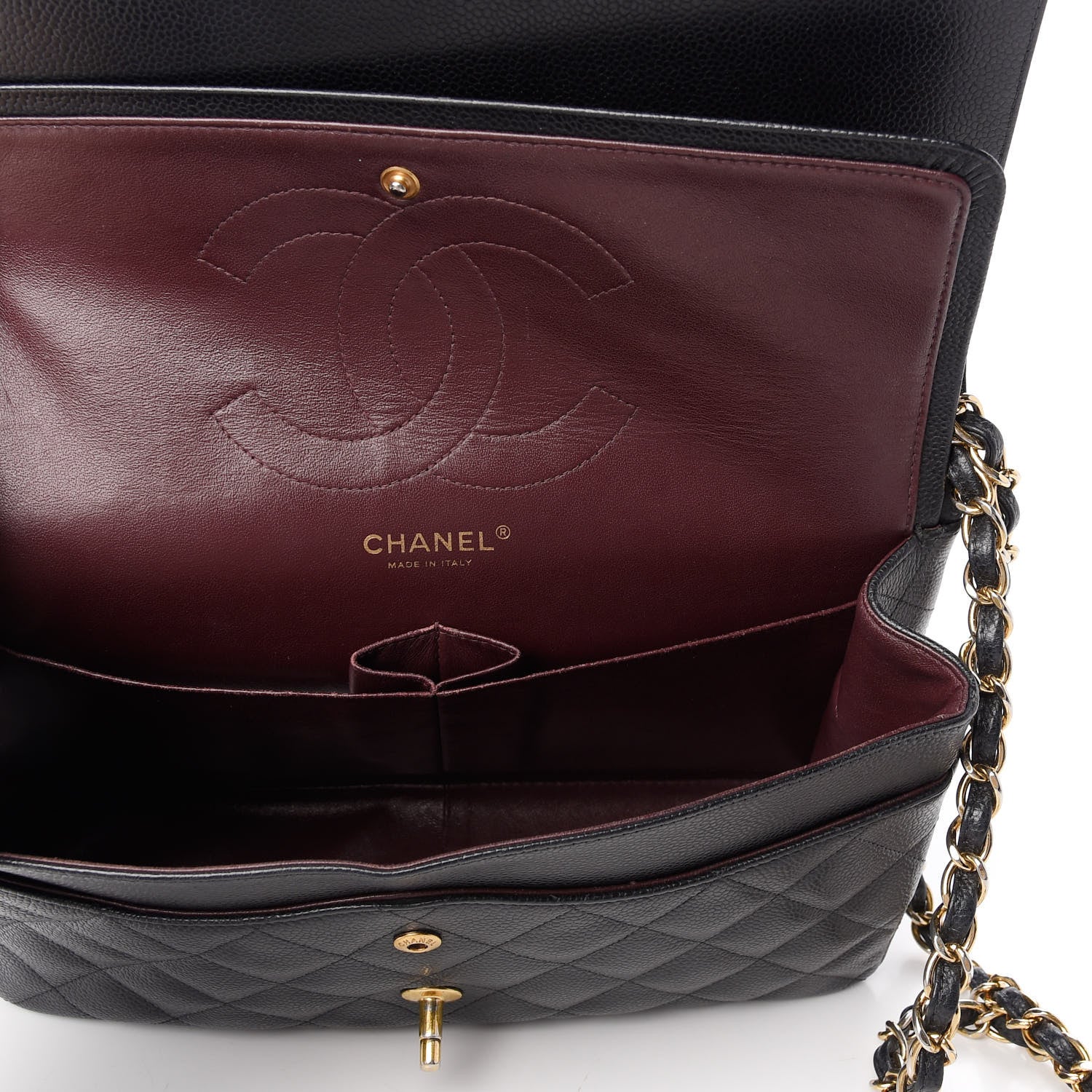 Chanel Caviar Quilted Jumbo Double Flap Black 5 of 9