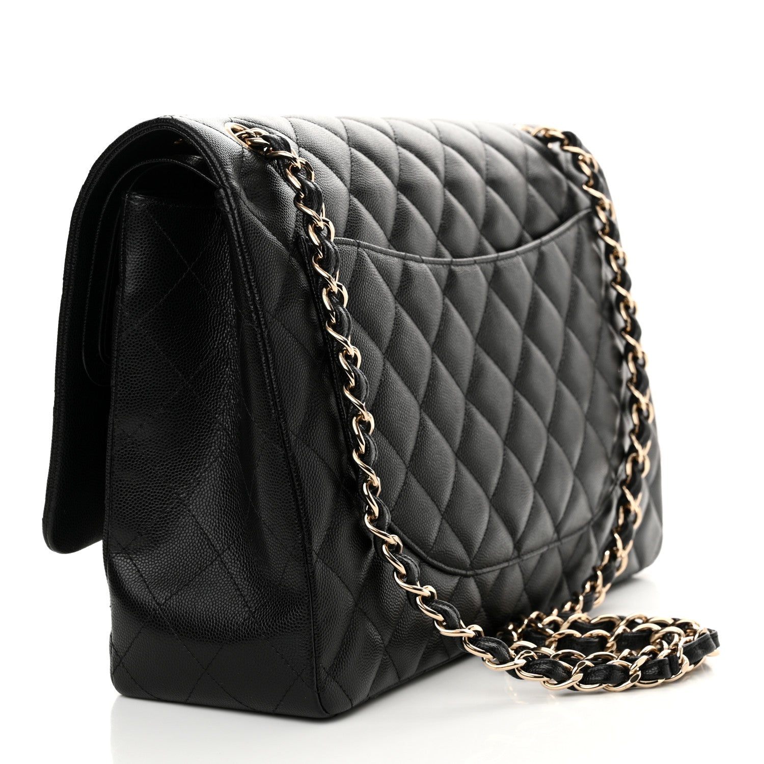 Chanel Caviar Quilted Maxi Double Flap Black 3 of 11