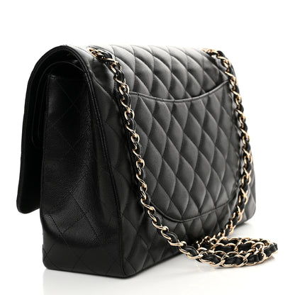 Chanel Caviar Quilted Maxi Double Flap Black 3 of 11