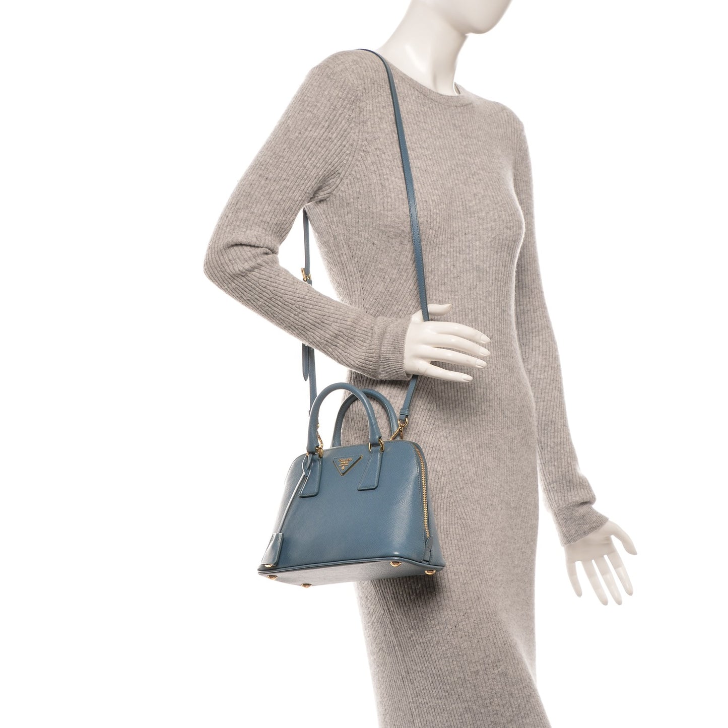 Saffiano Lux Small Promenade Tote Aviazione