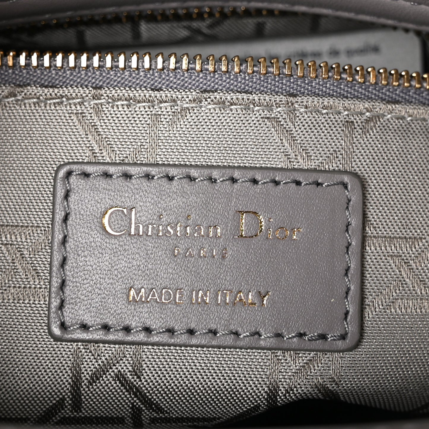 Lambskin Cannage Small My ABCDior Lady Dior Grey
