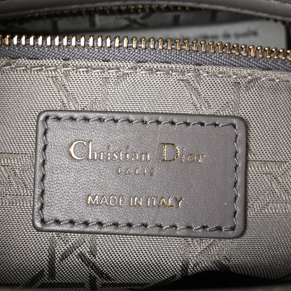 Christian Dior Lambskin Cannage Small My ABCDior Lady Dior Grey 6 of 11