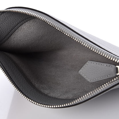 Hermes Togo Bazar Pouch Gris Mouette 5 of 8