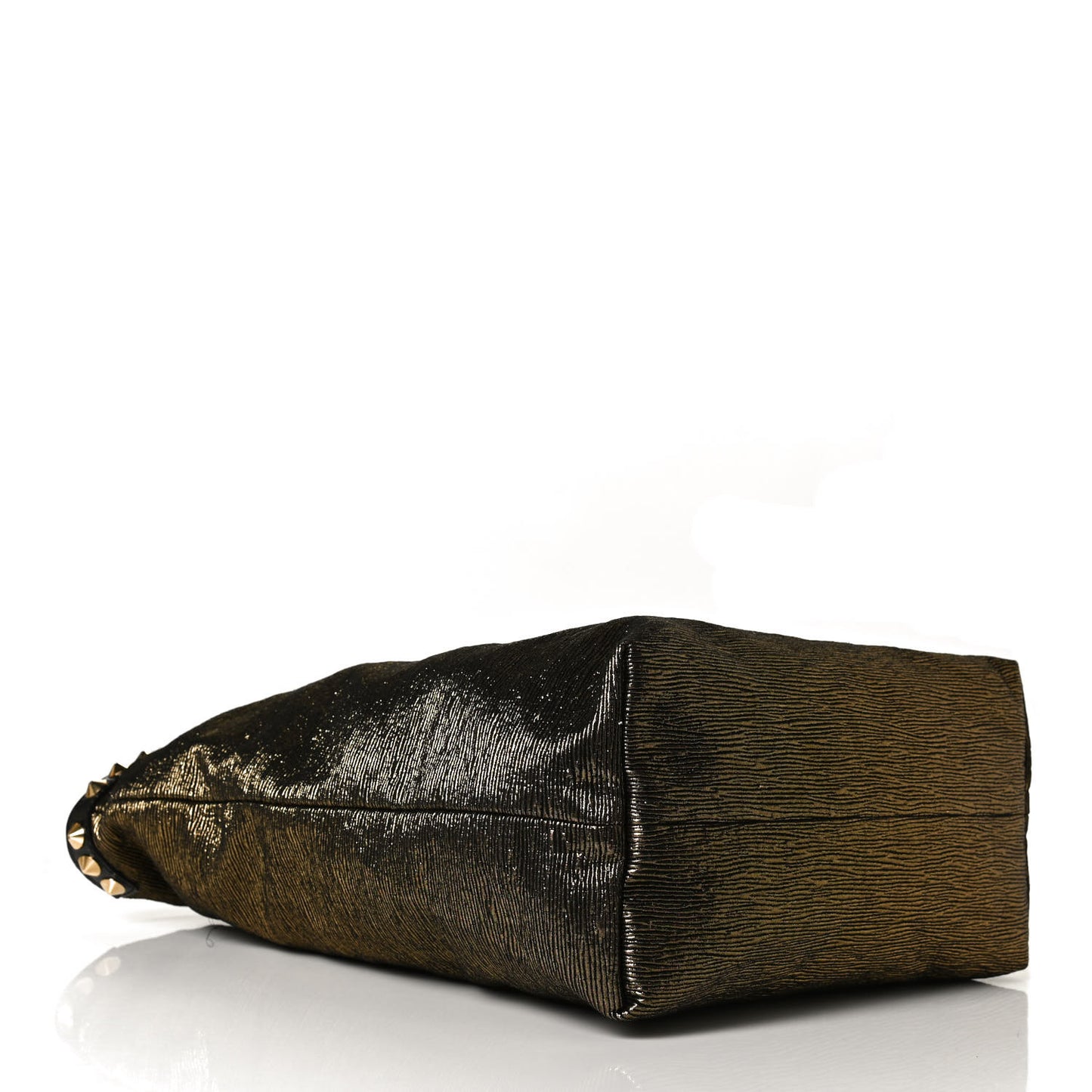 Metallic Jacquard Double Jeu Tote Gold
