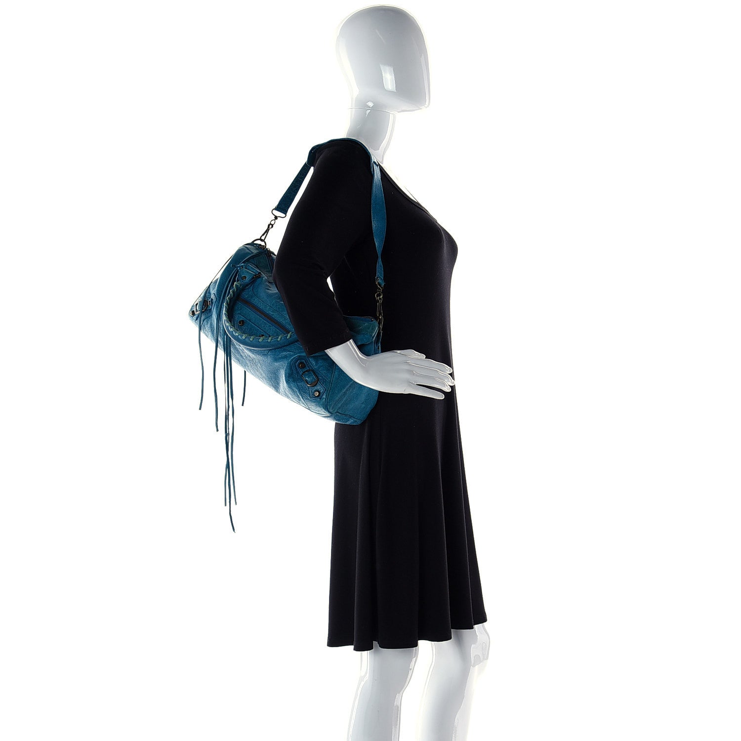 Balenciaga Chevre Classic Hardware Twiggy Aquamarine 4 of 10