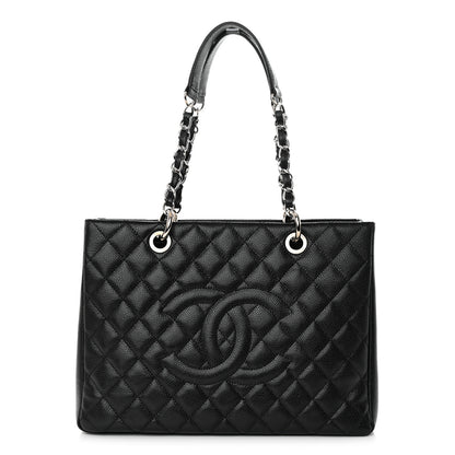 Chanel Caviar Quilted Grand Shopping Tote GST Black 1 of 14