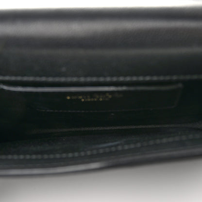 Jimmy Choo Suede Varenne Chain Clutch Black 5 of 11