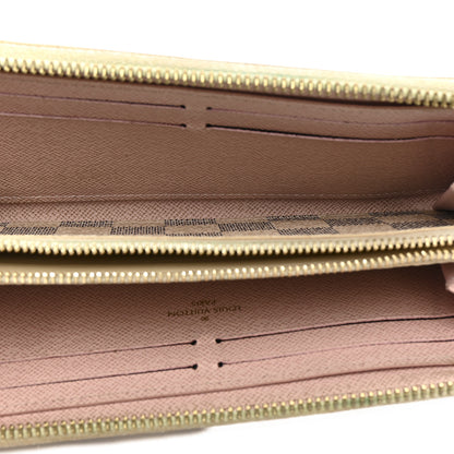 Louis Vuitton Damier Azur Clemence Wallet Rose Ballerine 5 of 13