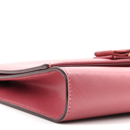 Salvatore Ferragamo Hammered Calfskin Mini Miss Vara Bow Chain Bag Pink 15 of 17