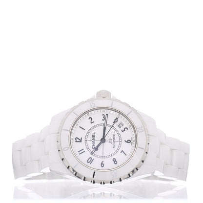 Chanel Stainless Steel Ceramic 38mm J12 Automatic Watch White 2 of 5