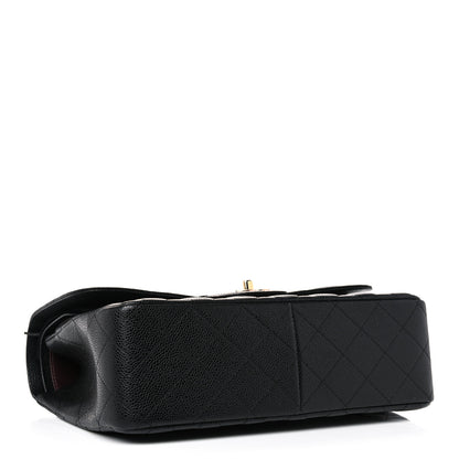 Chanel Caviar Quilted Jumbo Double Flap Black 3 of 9