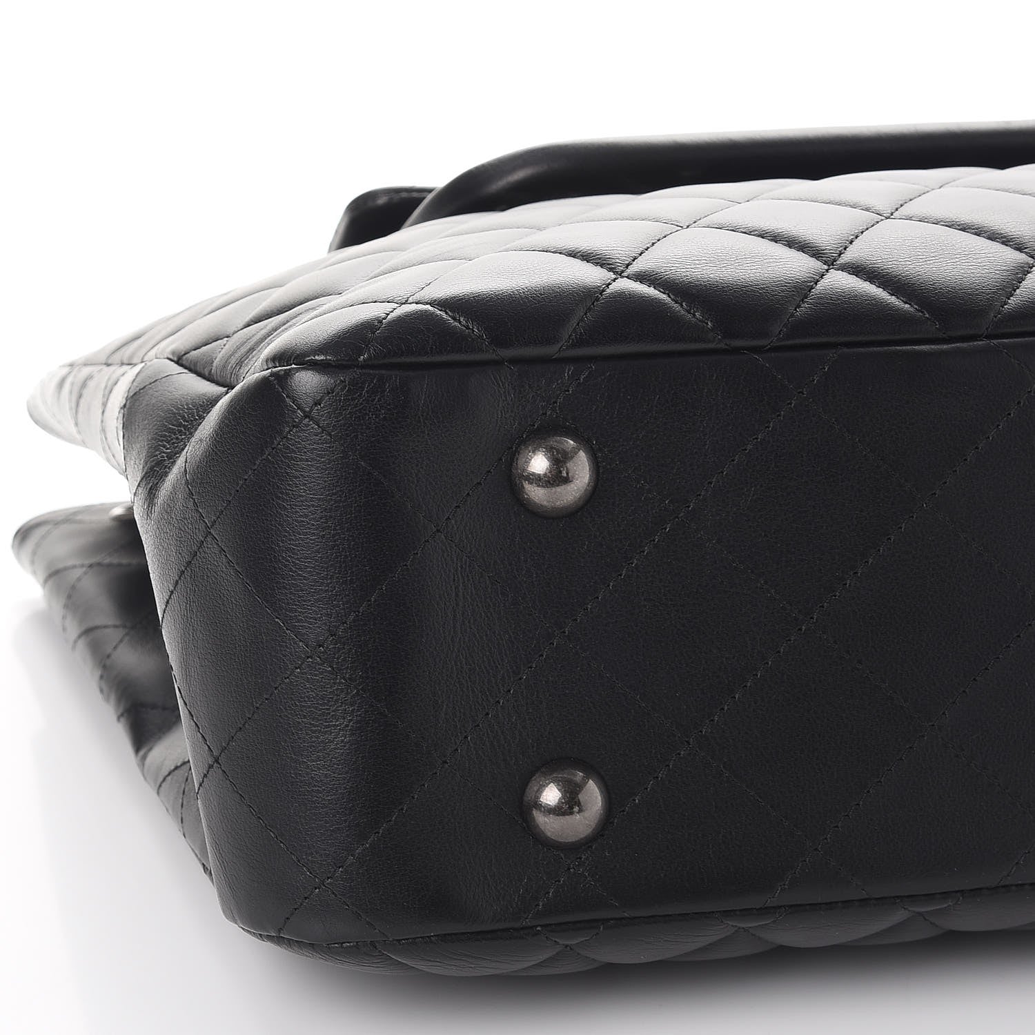 Chanel Calfskin Quilted Large Flap Shopping Tote Black 12 of 13