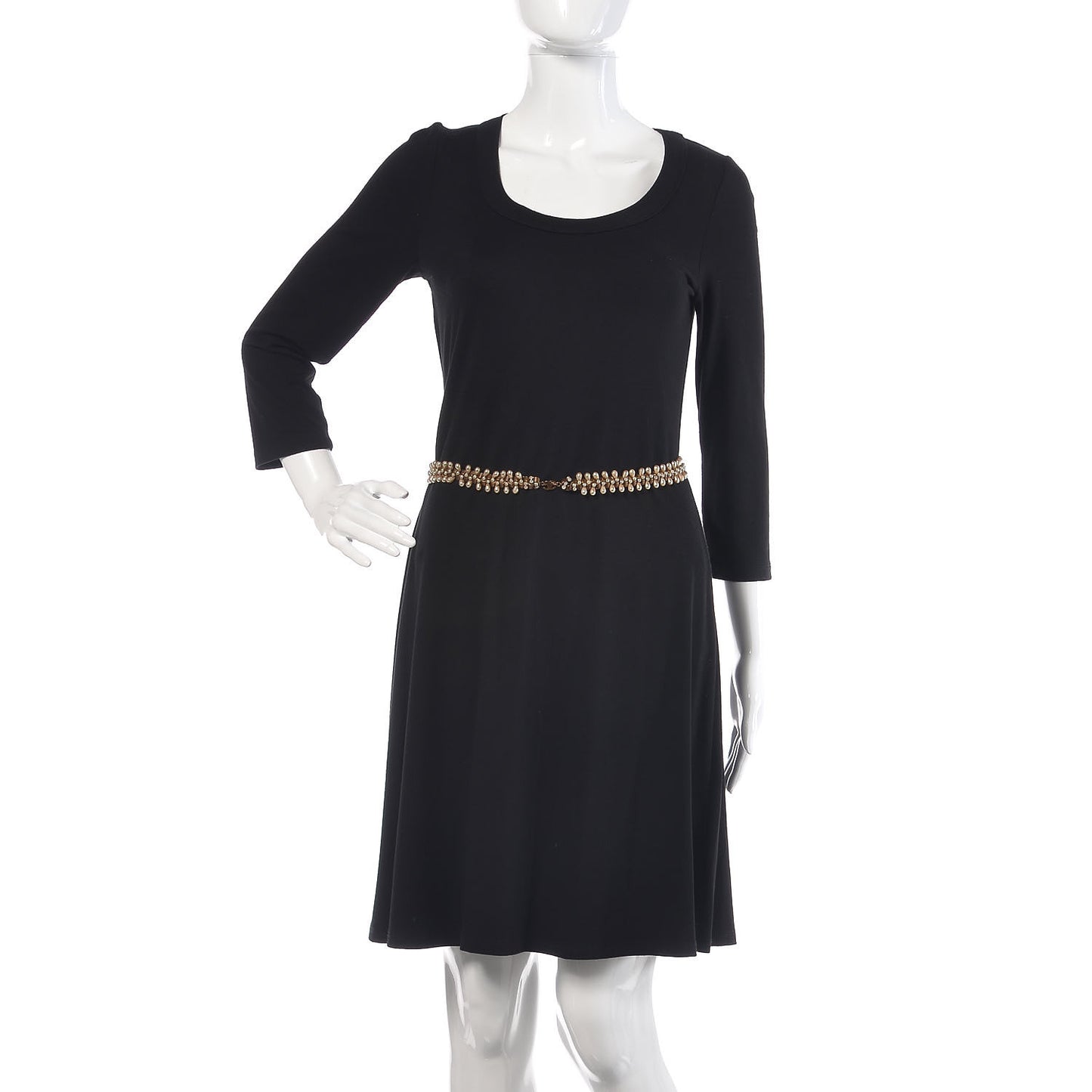Pearl CC Chain Belt Gold