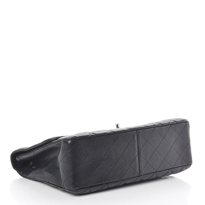 Chanel Caviar Quilted Jumbo Single Flap Black 4 of 14