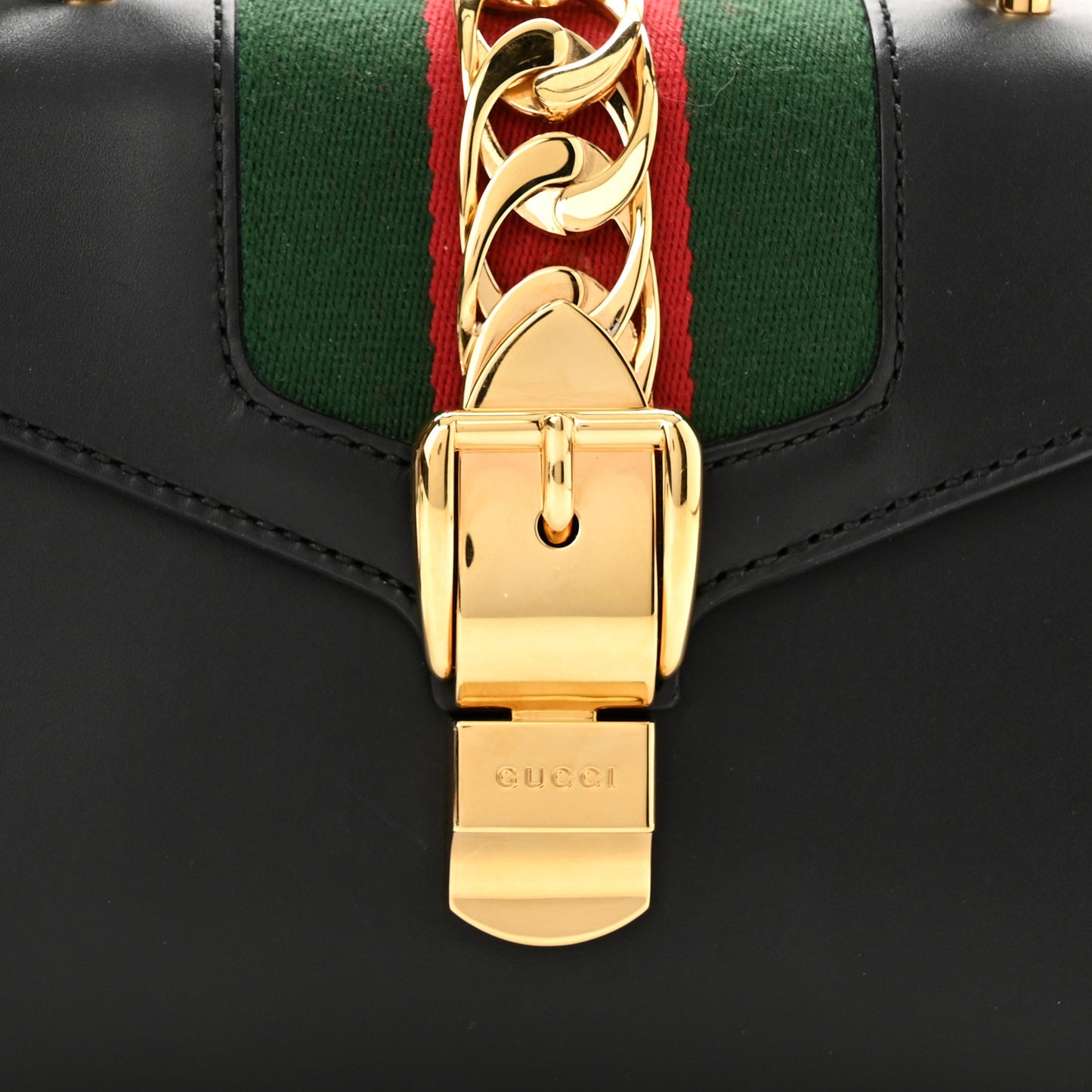 Calfskin Mini Sylvie Top Handle Bag Black