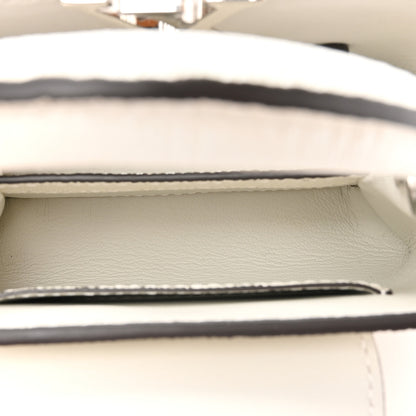 Louis Vuitton Taurillon Lizard Flower Chain Capucines Nano Ivory Sparkle 6 of 13