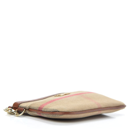 Burberry House Check Zip Wristlet Pouch Brown 4 of 8