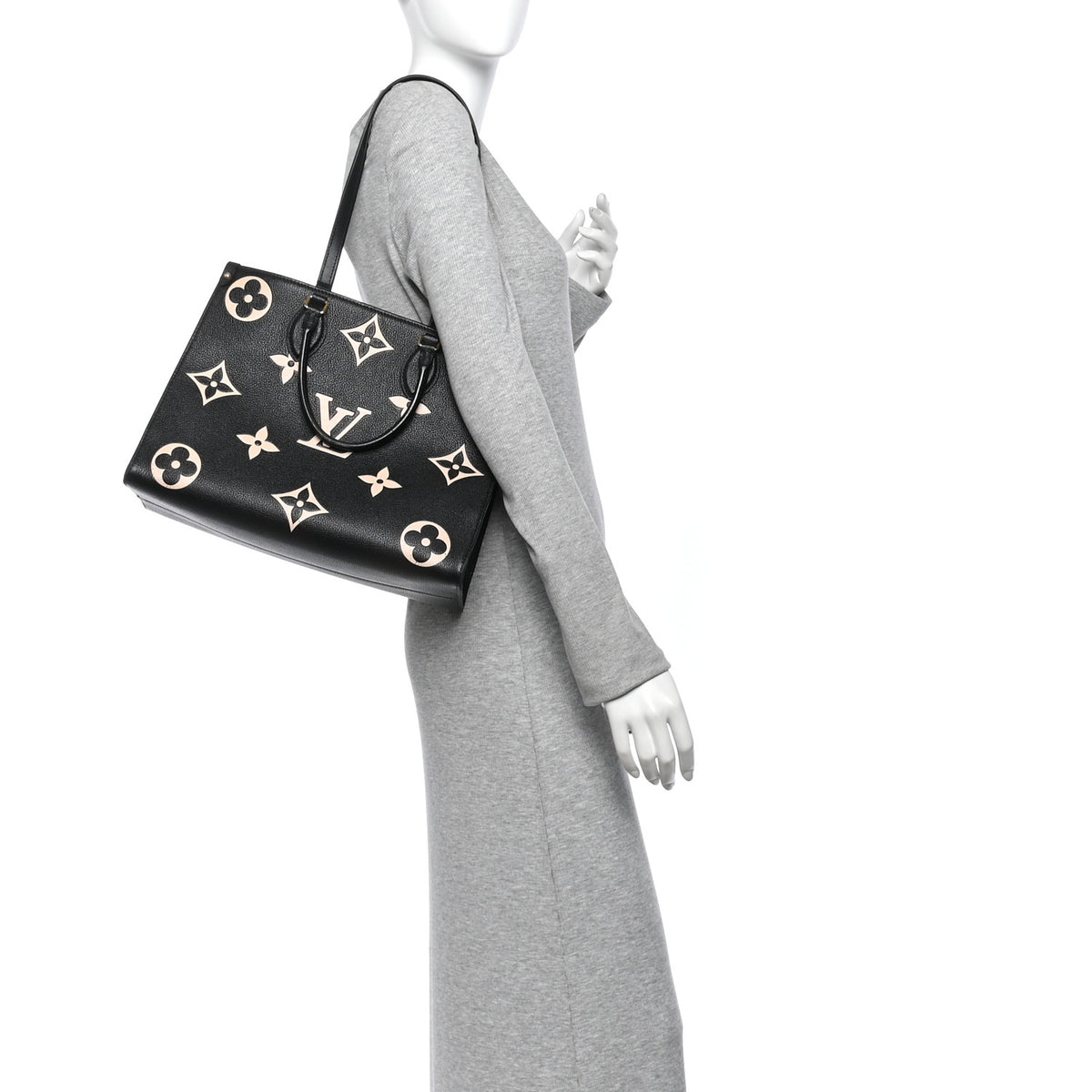 Empreinte Monogram Giant Onthego MM Black Beige